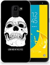 Geschikt voor Samsung Galaxy J6 2018 Uniek TPU Hoesje Skull Eyes