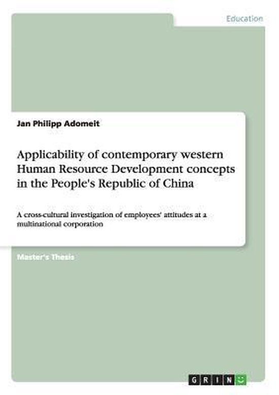 Applicability of Contemporary Western Human Resource Develop ... - cover