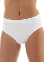 Brubeck Comfort | Dames Onderbroek Slip Classic Naadloos met Merino Wol - 2 Pack - Roomwit - M