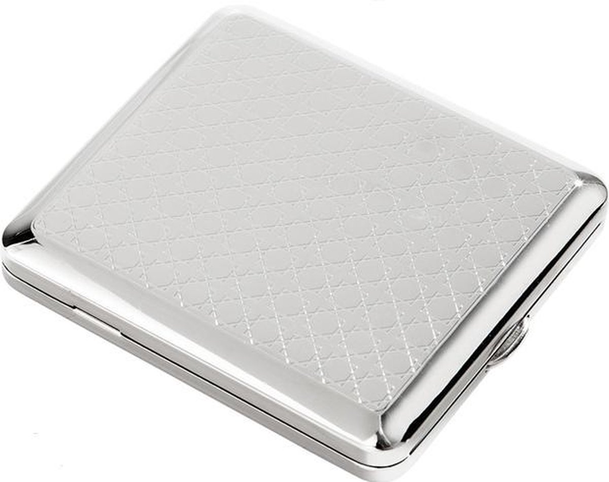 Goedkoopste Angelo - Sigaretten doosje - Sigarettenhouder - Chrome rubber