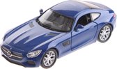 Welly Schaalmodel Mercedes-benz Amg Gt Blauw 11cm