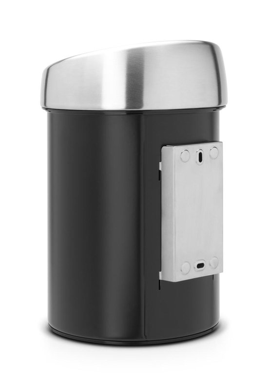 Brabantia Touch Bin Prullenbak 3 liter Matt Black / Matt Steel