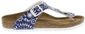 Birkenstock Gizeh Nautical Print Blue narrow Birko-Flor