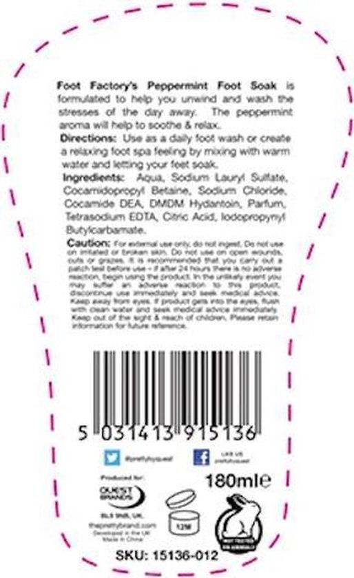 The Foot Factory Foot Soak Peppermint