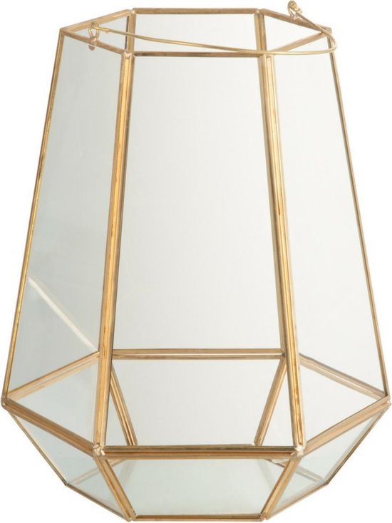 Windlicht koper glas bol.com