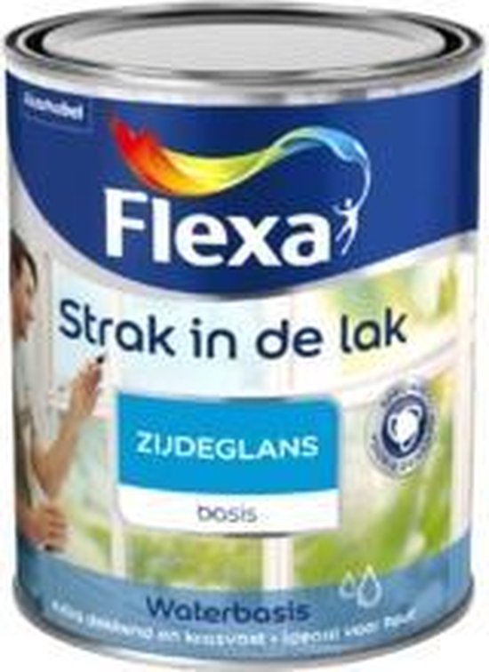 Flexa Strak In De Lak Acryl Zijdeglans - Lakverf - Dekkend - Binnen - Water basis - Zijdeglans
