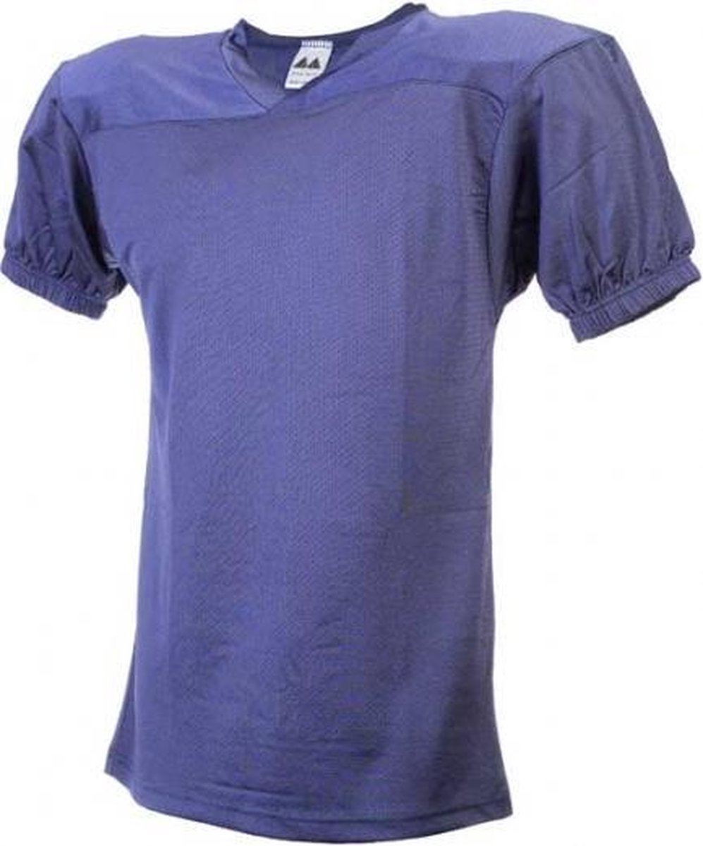 MM - American Football Shirt - Volwassenen - Donkerblauw - 2XL