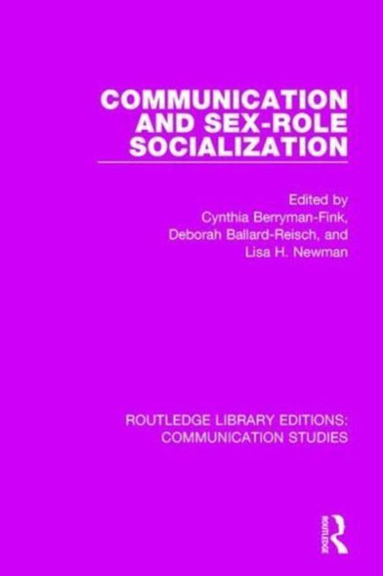 Communication and Sex-role Socialization - cover