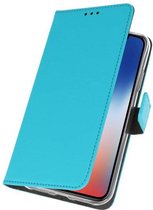 Wallet Cases Hoesje voor iPhone XS - X Blauw