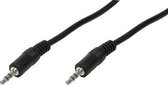 LogiLink 3.5mm - 3.5mm, 1m audio kabel Zwart