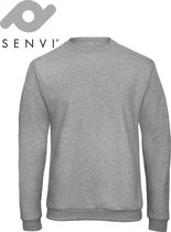 Senvi Basic Sweater (Kleur: Heather Grey) - (Maat XL)