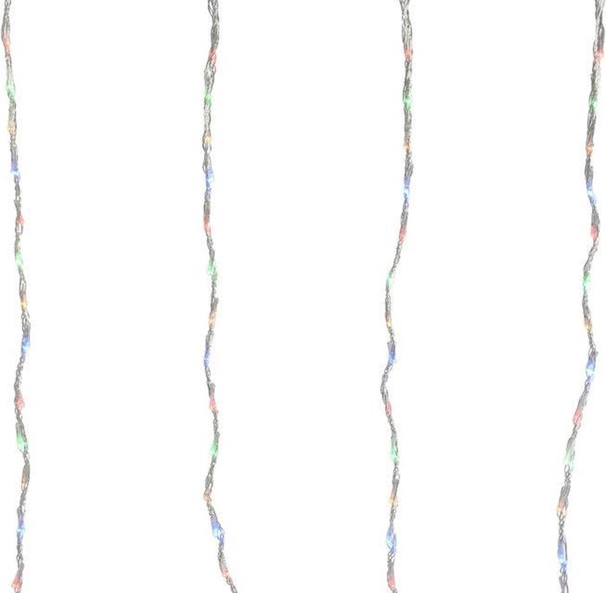 Kerst balkon verlichting gordijn gekleurd 220 lampjes