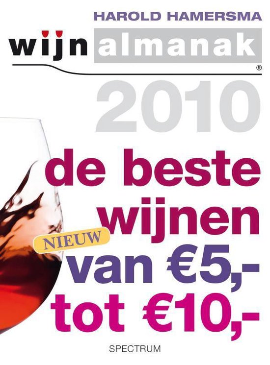 Cover van het boek 'Wijnalmanak de beste wijnen tussen 5 euro en 10 euro / 2010' van Harold Hamersma