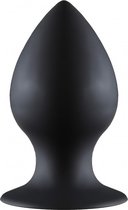 Lola Toys - BackDoor Black Edition - Plug anal épais - Plug anal épais gros et rond avec ventouse - Plug anal - S - 7,8cm x 4cm - Noir