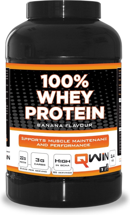 QWIN 100% Whey Protein Banana - 2400 g