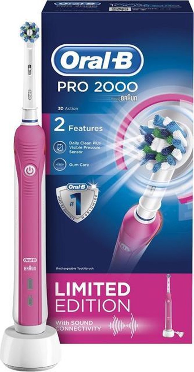 deed het pint sokken Oral-B PRO CrossAction 2000 - Elektrische Tandenborstel - Roze | bol.com