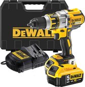 DeWalt DCD795P2 18V Li-Ion accu klopboor-/schroefmachine set (2x 5.0Ah accu) in TSTAK - koolborstelloos