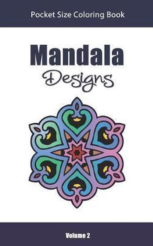 Mandala Designs Pocket Size Coloring Book, Amazing Color Art