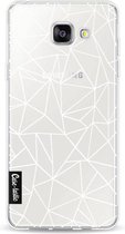 Casetastic Softcover Samsung Galaxy A5 (2016) - Abstraction Outline White Transparent