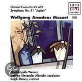 Mozart: Clarinet Concerto, Symphony no 41 / Manno, Albrecht