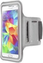 Samsung Galaxy S4 sports armband case Zilver/ Silver