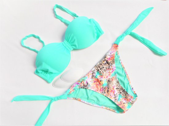 Push Up Bikini Turquoise - Maat M ( maximizer bikini) | bol.com