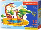 Castorland Legpuzzel Giraffes In Savanna 12 Stukjes Maxi