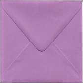 Luxe Vierkante enveloppen - 500 stuks - Lila - 14x14 - 120grms