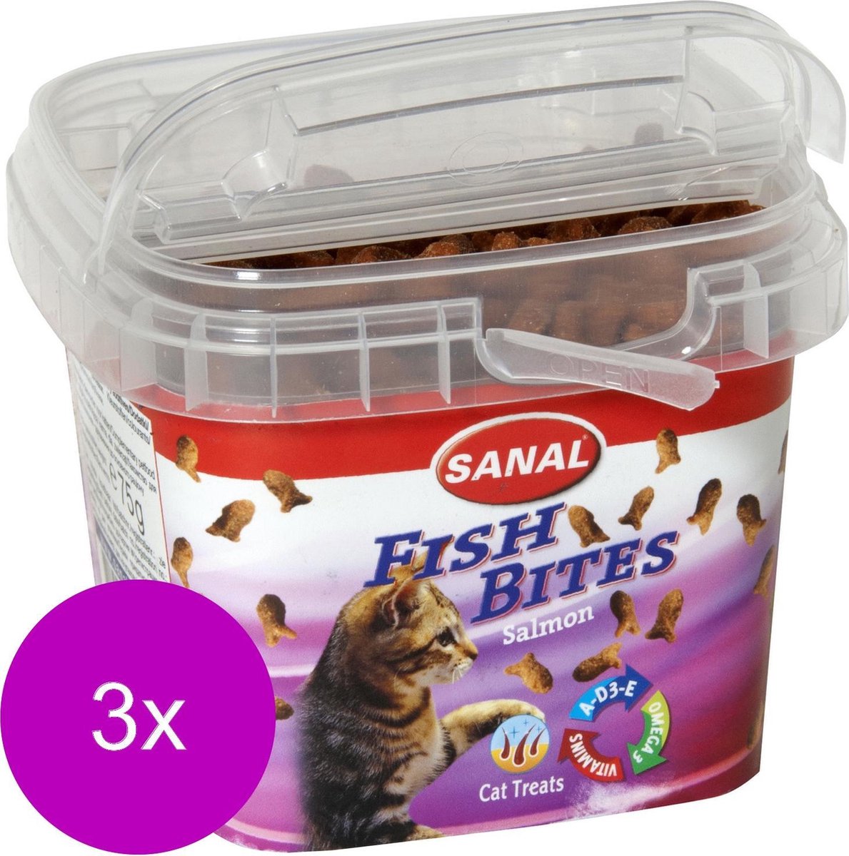 Sanal fish bite's cup - 3 ST à 75 GR