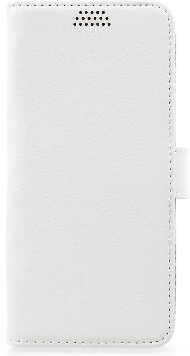 Litchi Textuur Leren Wallet Telefoon Cover Samsung Galaxy S8 - Wit