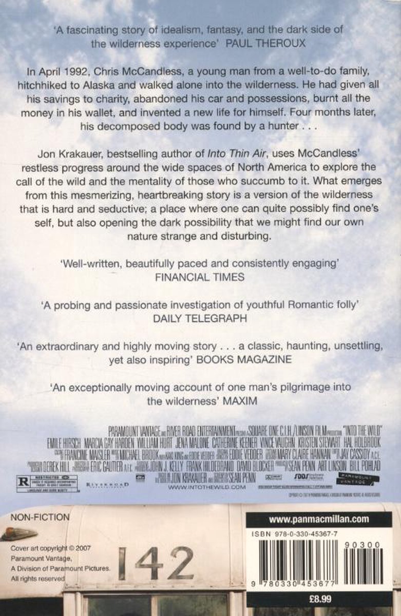 ISBN Into the Wild, Anglais, Livre broché, 224 pages - back cover