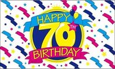 Happy Birthday vlag 70