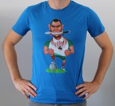 Vinnie Jones Karikatuur T-Shirt - Maat M - WK 2018