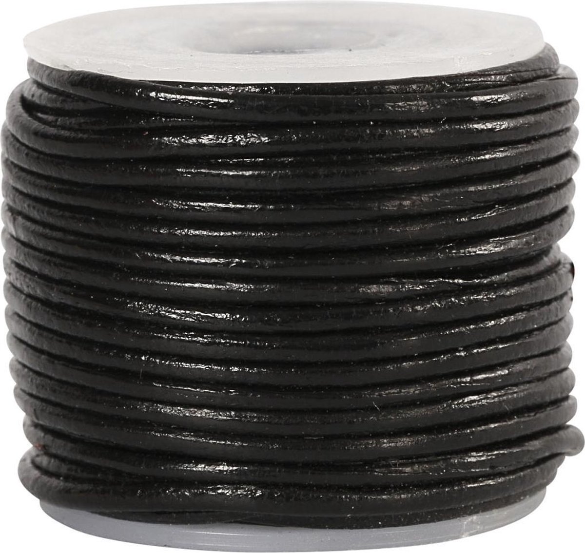 Creativ Company Cc leather cord, thickness 1 mm, black, 10 m/ 1 roll