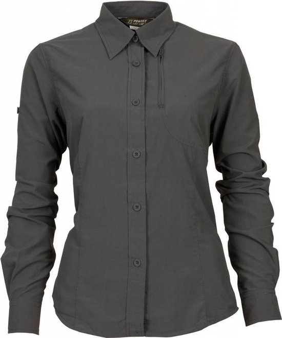 Life-Line Anti Sportshirt Vrouwen Maat XL Grijs bol