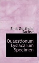 Quaestionum Lysiacarum Specimen