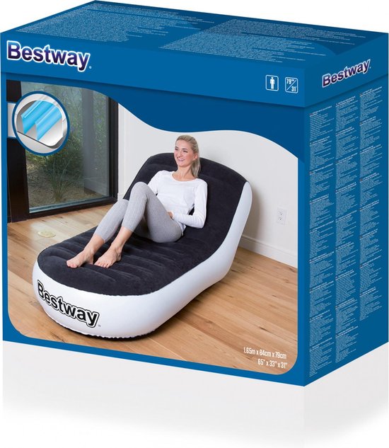 Bestway Opblaasbare Ligstoel Chaise Sport 165 X 84 X 79 Cm