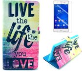 Live the life wallet hoesje Sony Xperia Z3