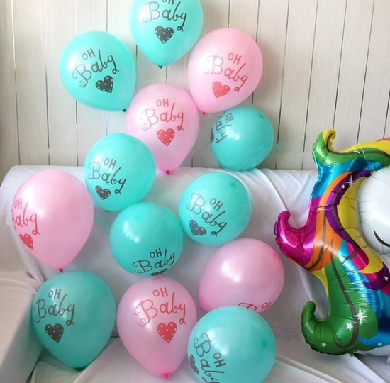 Fabs World ballon Oh Baby petrol