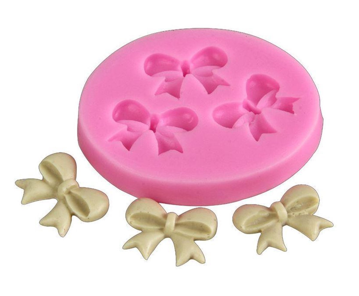 Fondant Strikjes Mal - Siliconen Strikje versiering vorm - Fondant / Marsepein / Chocolade / Zeep - Voor Bowtie decoratie van taart cupcakes en cake
