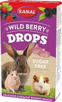 Sanal Wild Berry Drops Sugar Free - Knaagdiersnack - 45 g