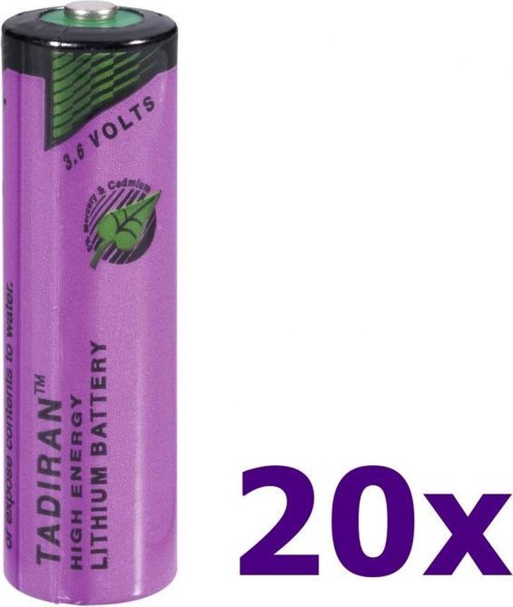 20 Stuks - Tadiran SL-760 AA Lithium batterij 3.6V