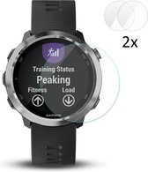 2X Tempered Glass Screen Protector Geschikt Voor Garmin Forerunner 645 - Ultradun Gehard Glas Set