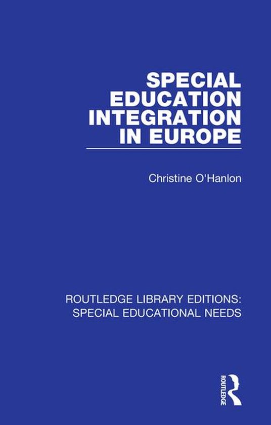 Routledge Library Editions: Special Educational Needs - Spec ... - cover