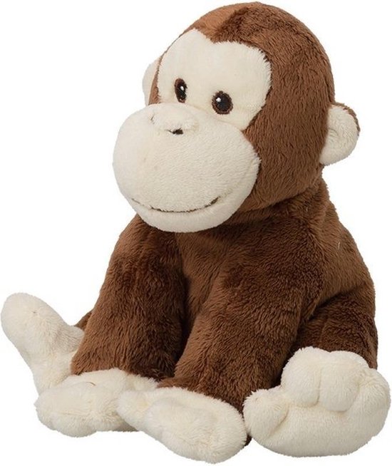 Pluche bruine chimpansee aap/apen knuffel 18 cm - Chimpansee aap/apen  dieren knuffels... | bol.com