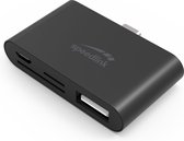 Lecteur de carte mémoire SPEEDLINK SL-180016-BK USB 3.0 (3.1 Gen 1) Type-C Noir