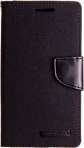Mercury Canvas Diary Wallet Case Samsung Galaxy J5 (2016) - Zwart