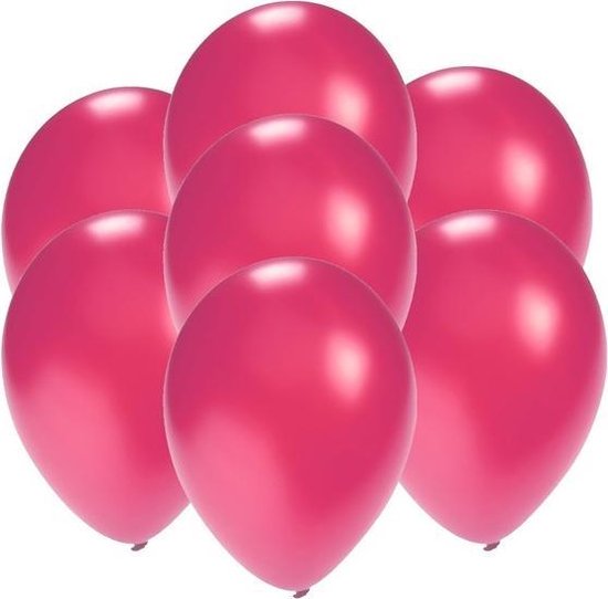Zich voorstellen knoflook systematisch Kleine ballonnen roze metallic 100 stuks | bol.com