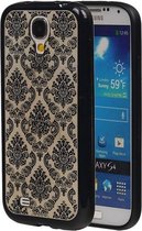 Zwart Brocant TPU back case cover hoesje voor Samsung Galaxy S4