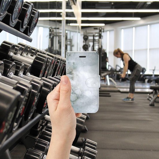 Housse en Cuir Etui de Protection pour Samsung Galaxy Xcover 3 | Xcover 3 VE Portefeuille Peinture Gris